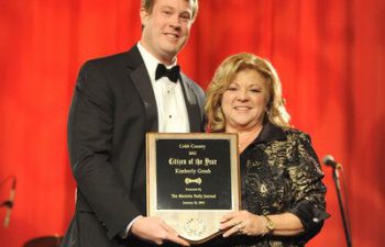 Dr. Gilreath's patient - Kim Gresh 2012 Cobb Citizen of the Year Award.