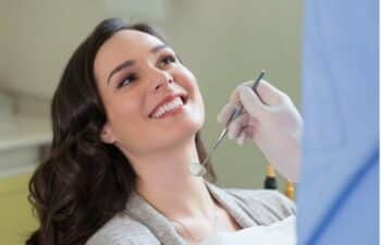 A smiling Lady at Gilreath dental clinic in Marietta GA