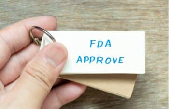 Keychain with FDA Approve tag representing regulatory approval for dental products.